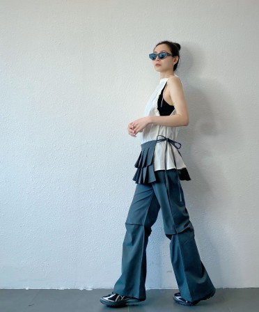 Grey Double Layer Pants #250416